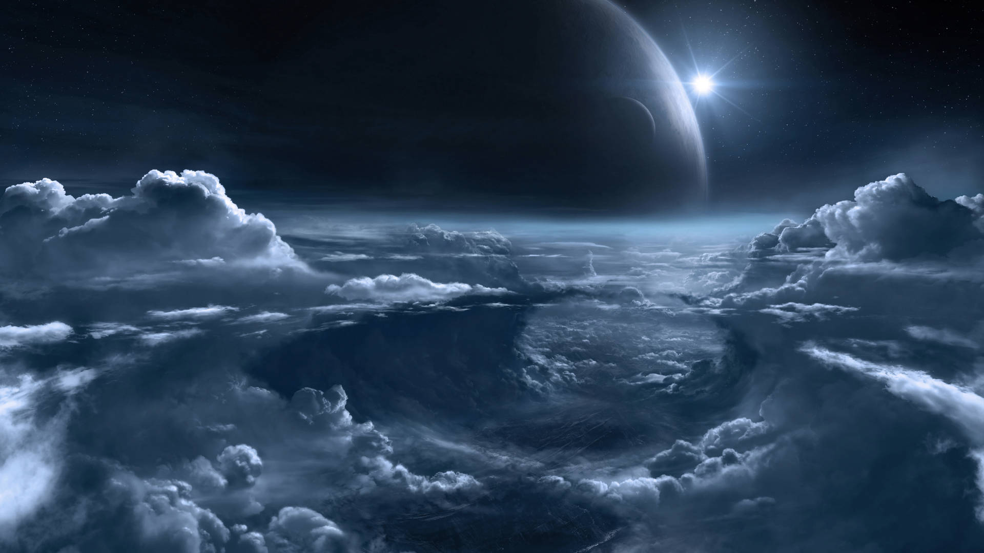 Cloud Atmosphere Space Background Background