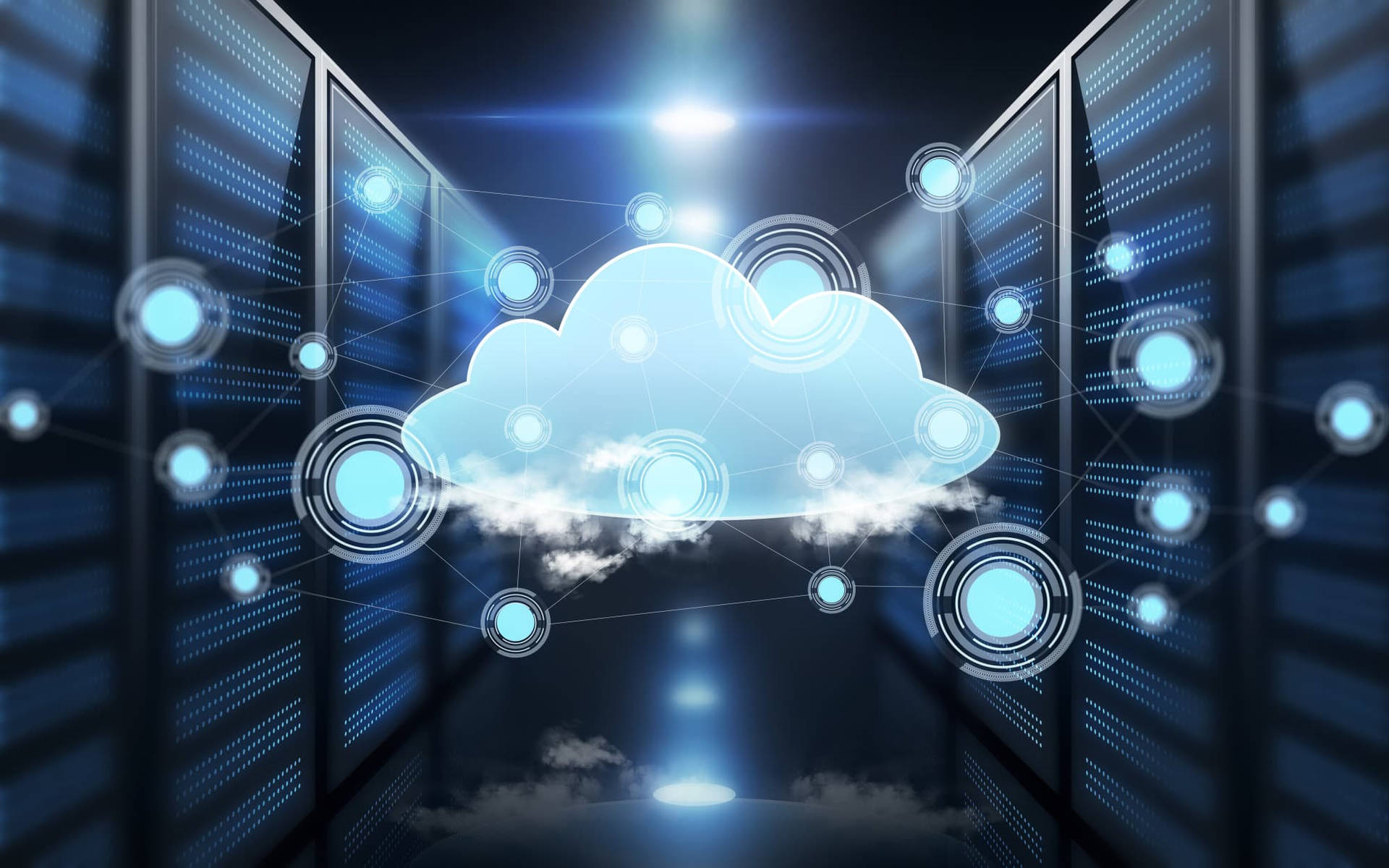 Cloud Computing Technology Concept Background