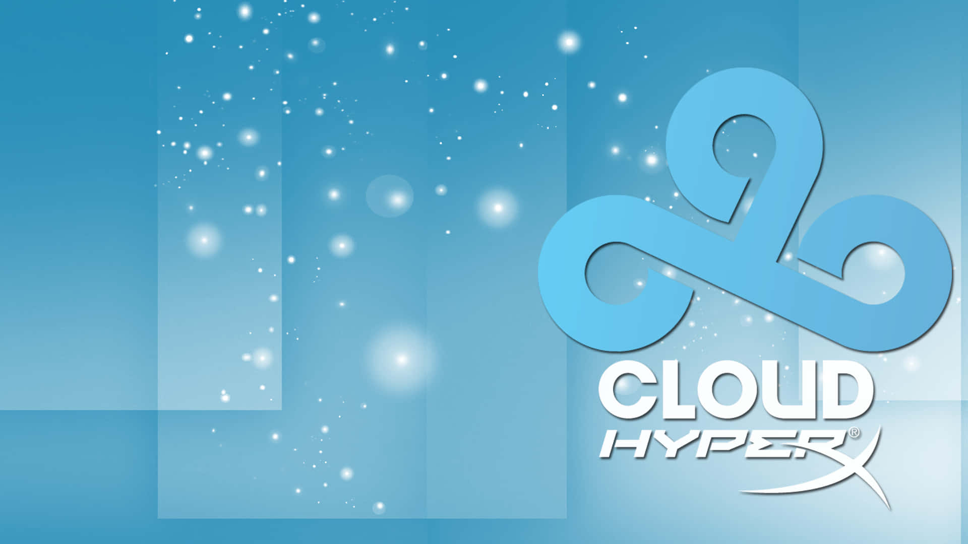 Cloud Hyperx Logo On A Blue Background Background