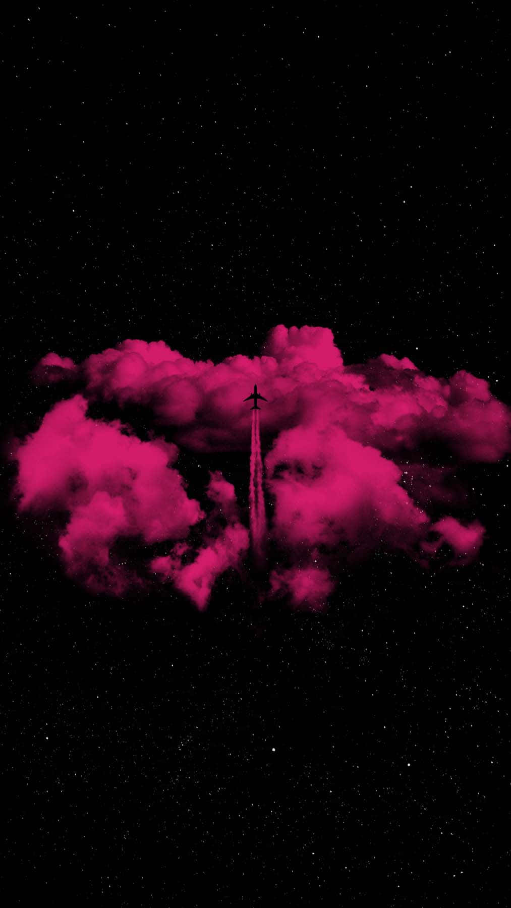 Cloud In Starry Night Black And Pink Iphone