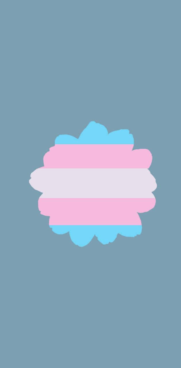 Cloud In Transgender Colors Background