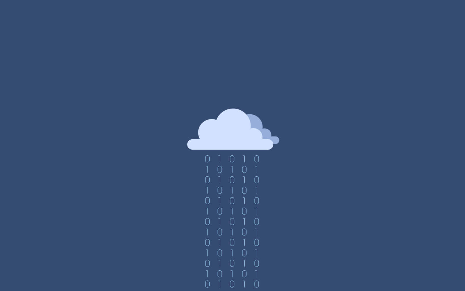 Cloud Raining Binary Minimal Background Background