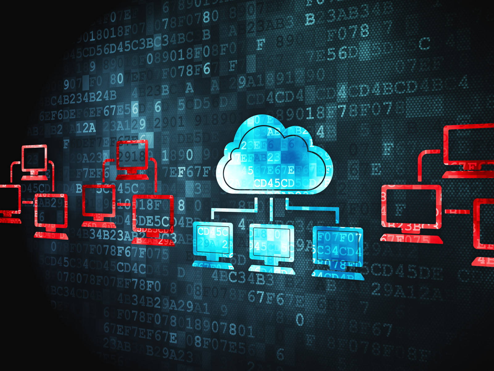 Cloud Storage Technology Graphic Art Background