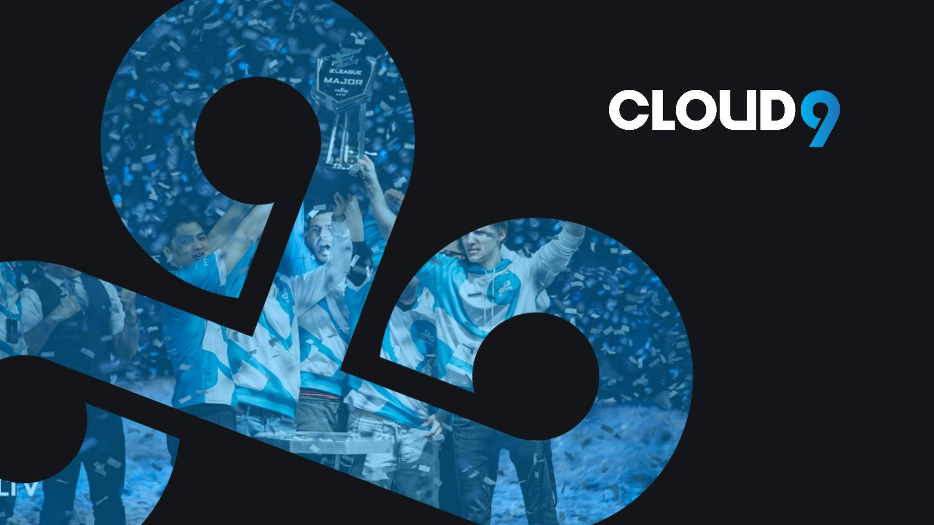 Cloud9 Logo Translucent Blue Players Background