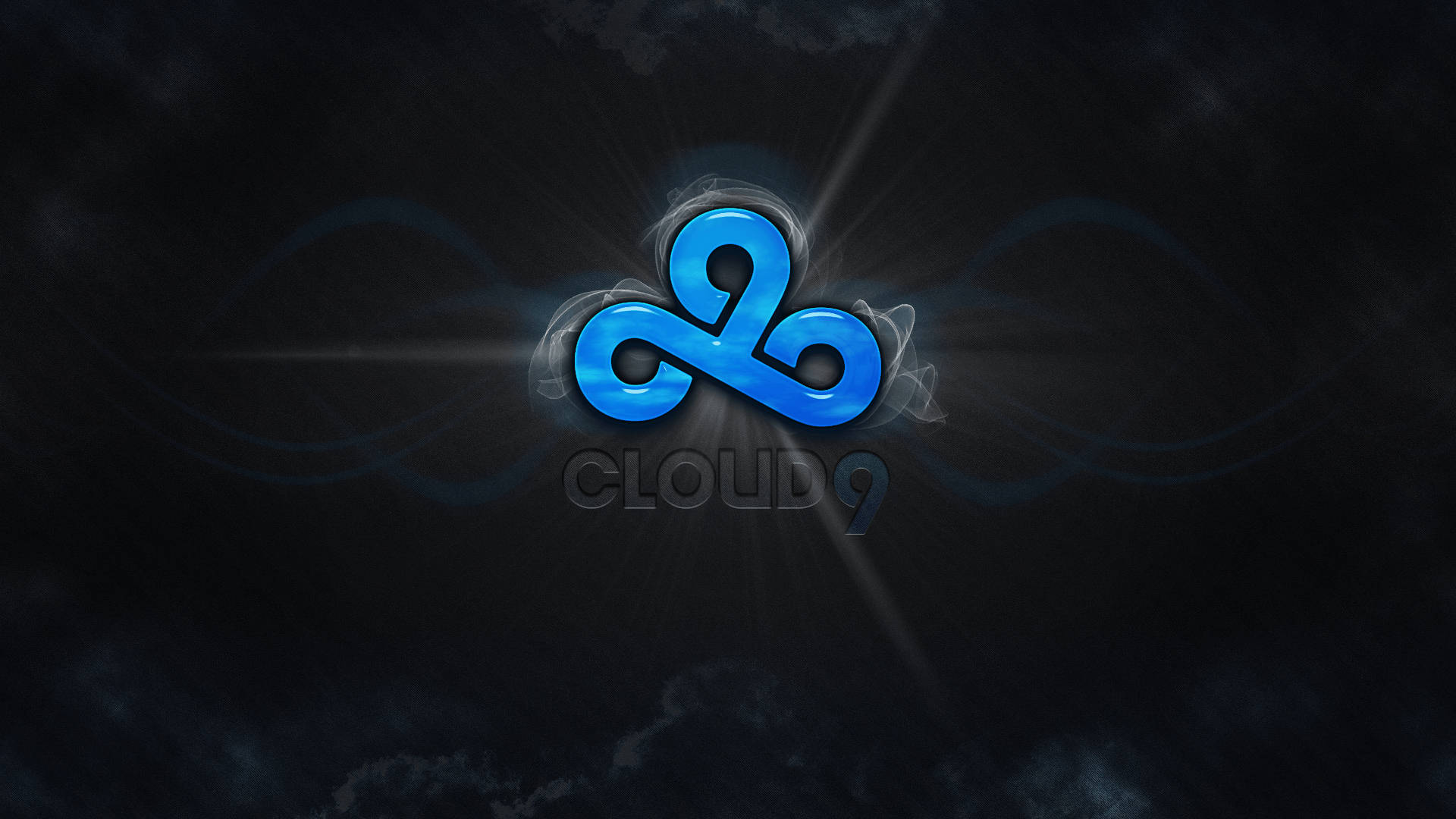 Cloud9 Logo White Aura Effect Background