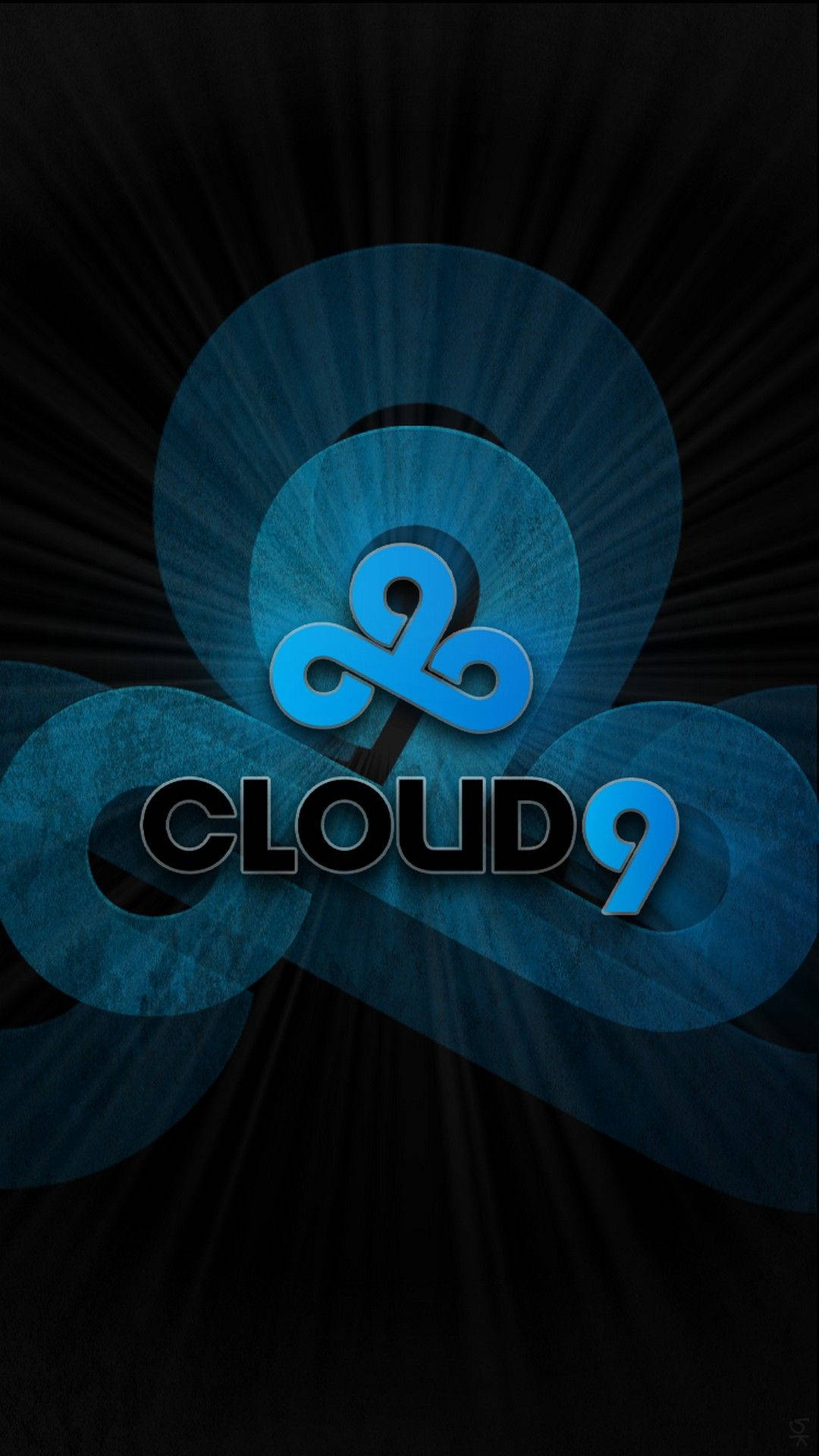 Cloud9 Overlapping Logo Effect Background