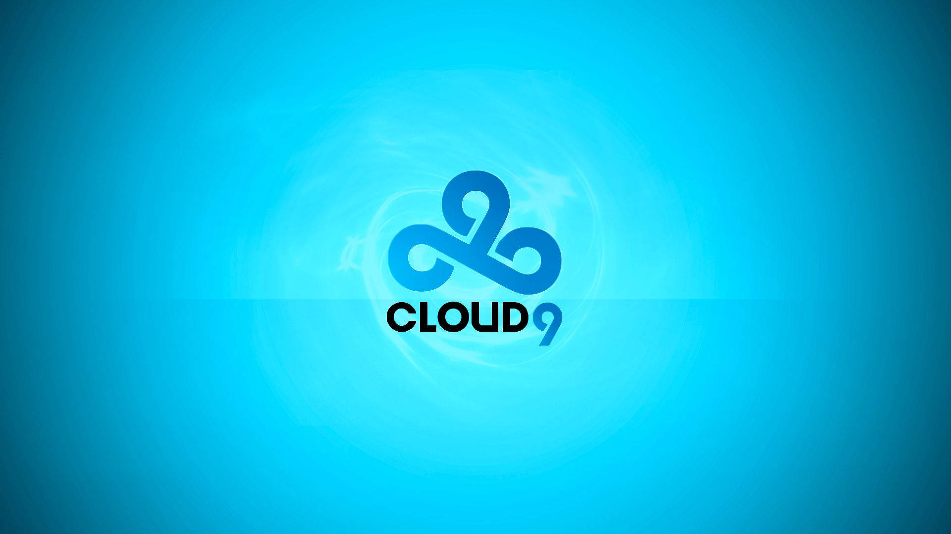 Cloud9 Vibrant Blue Colored Logo Background