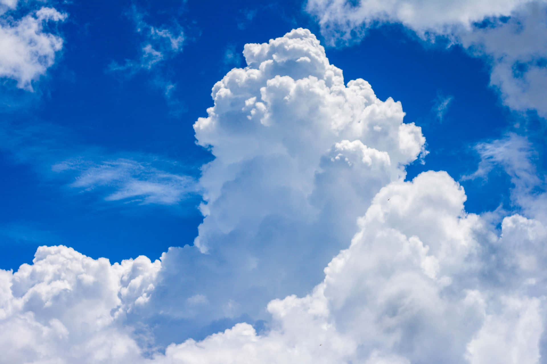 Clouds 4k Big Formation Clear Blue Background