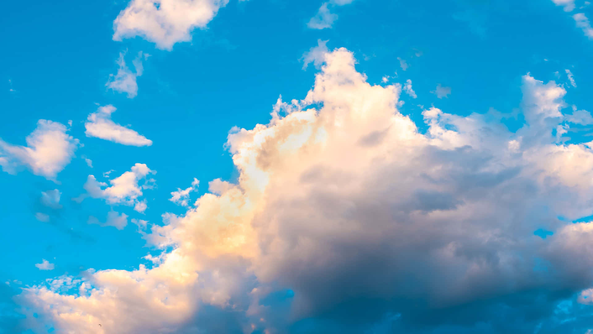 Clouds 4k Big Formation Clear Light Blue Background