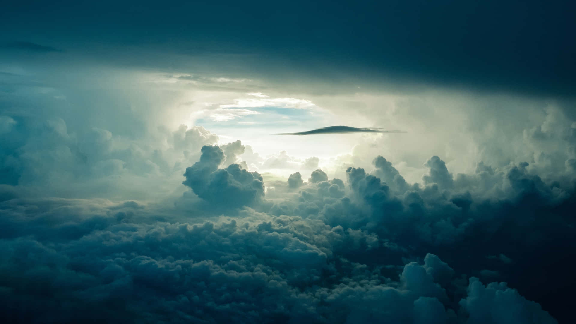 Clouds 4k Blue Forming Portal Background