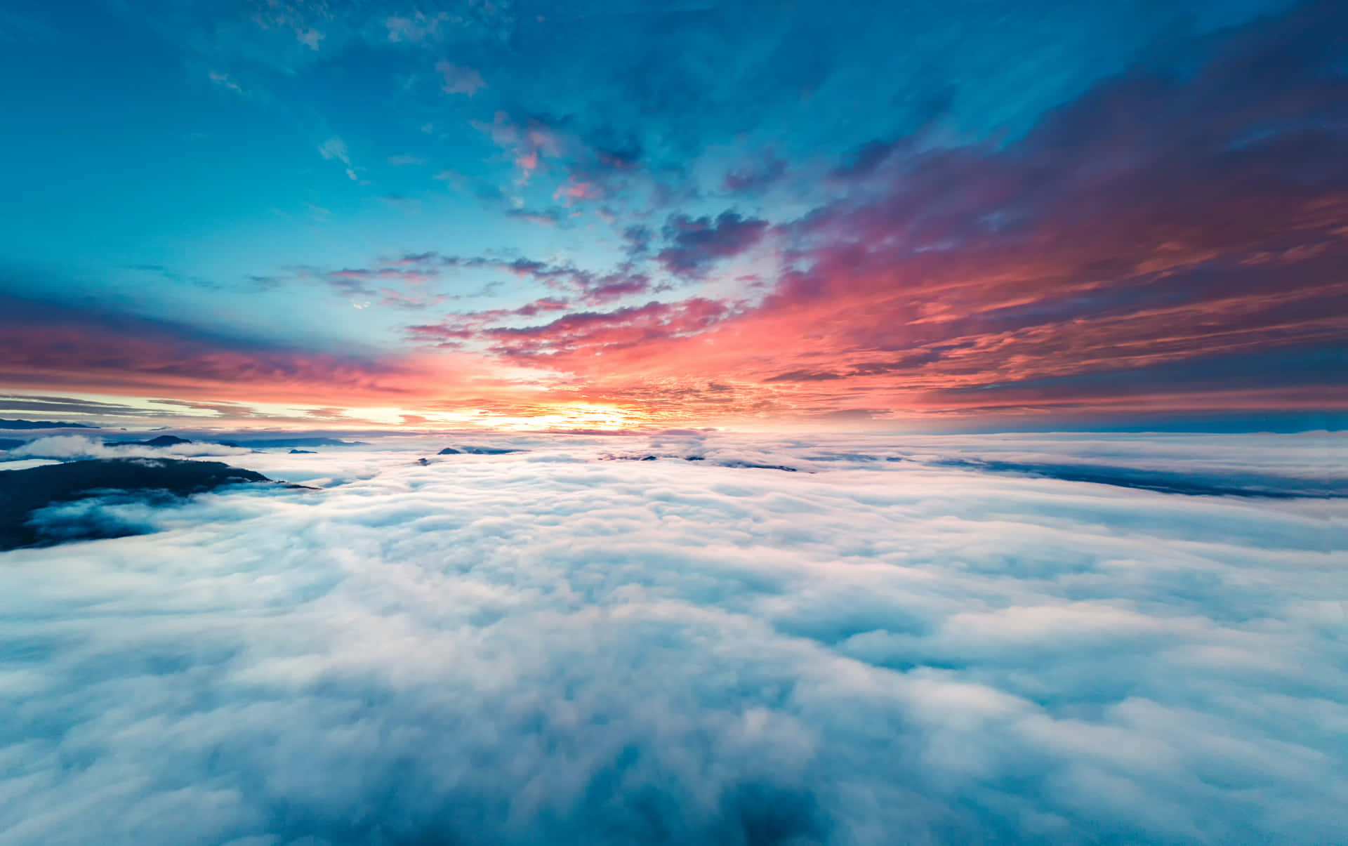 Clouds 4k Sunset Colorful Background