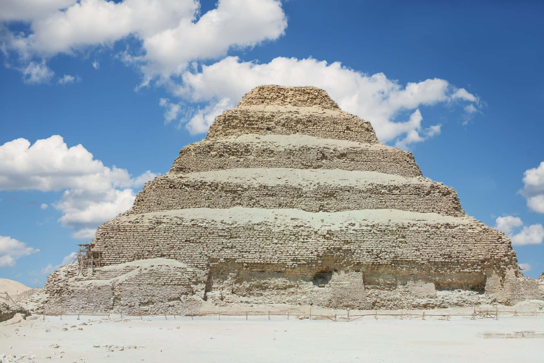 Clouds Above Saqqara Pyramid Background