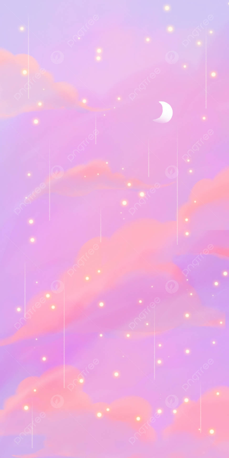 Clouds And Stars In The Sky Background