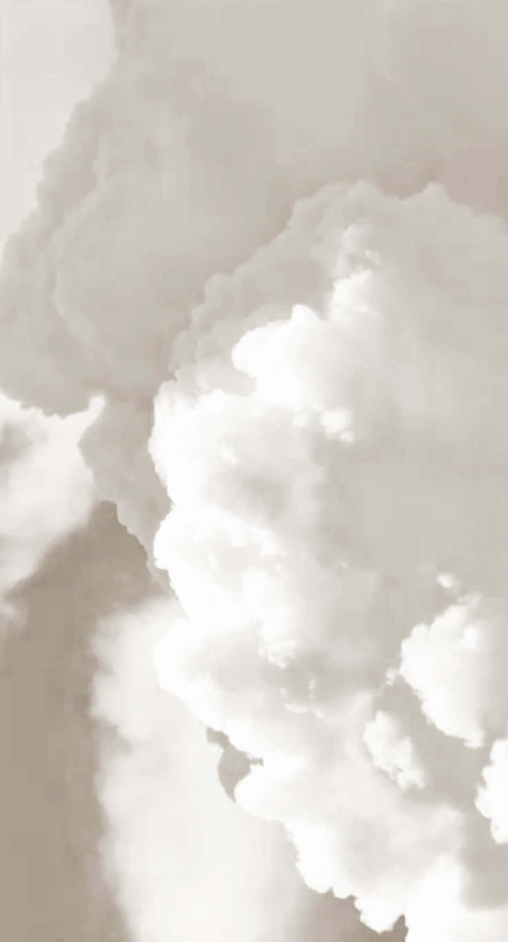 Clouds In Soft White Aesthetic Background