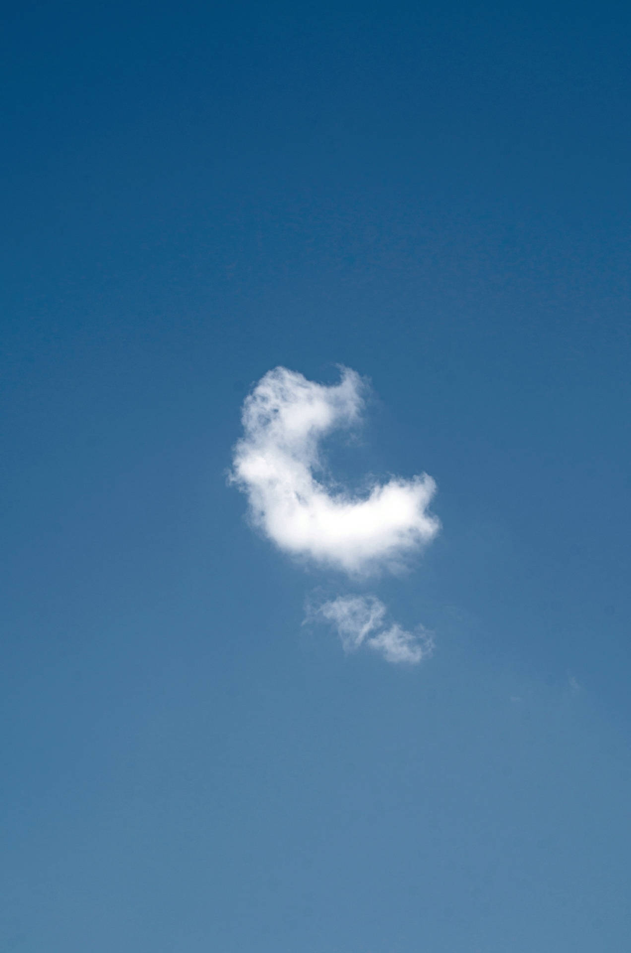 Clouds Shaped As Letter C Background
