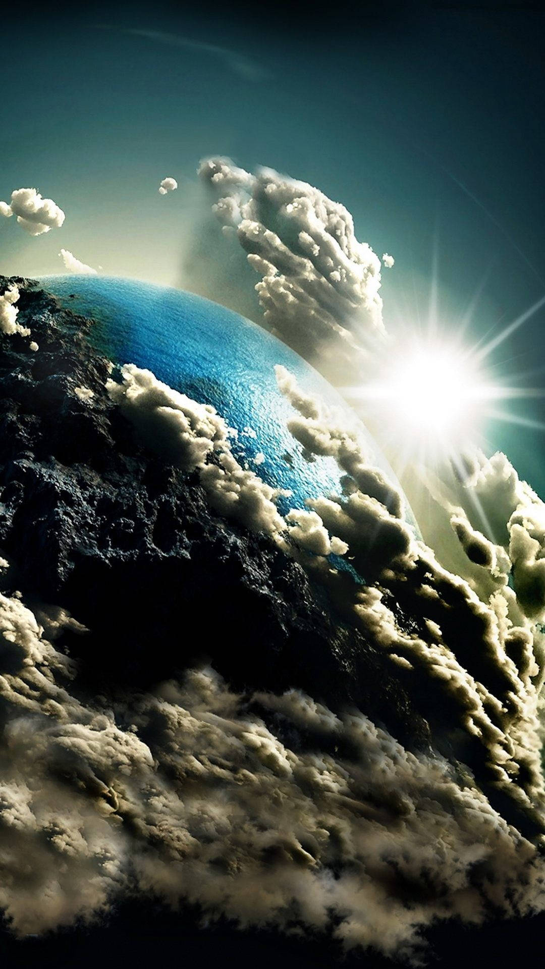 Clouds Surrounding Earth Iphone 6 Background