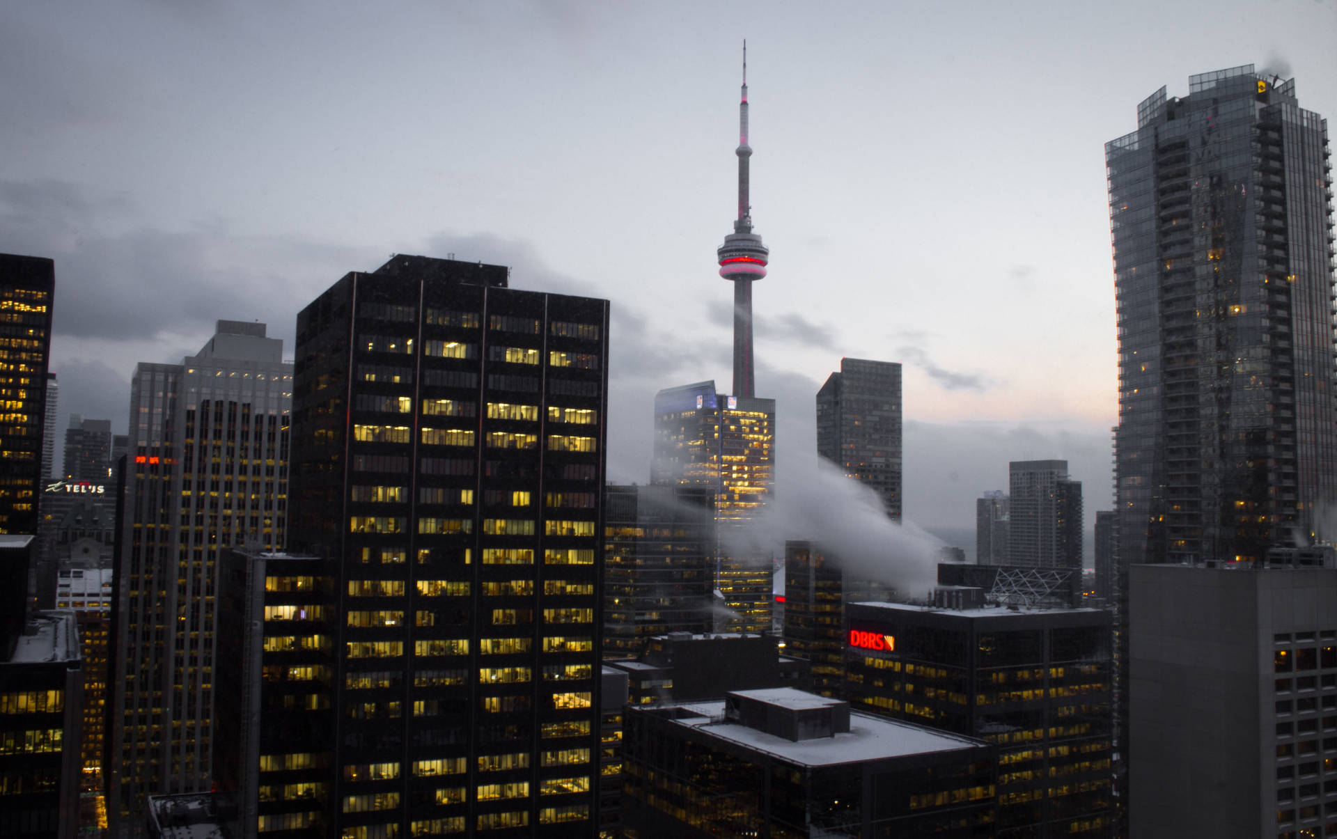 Cloudy Cn Tower View