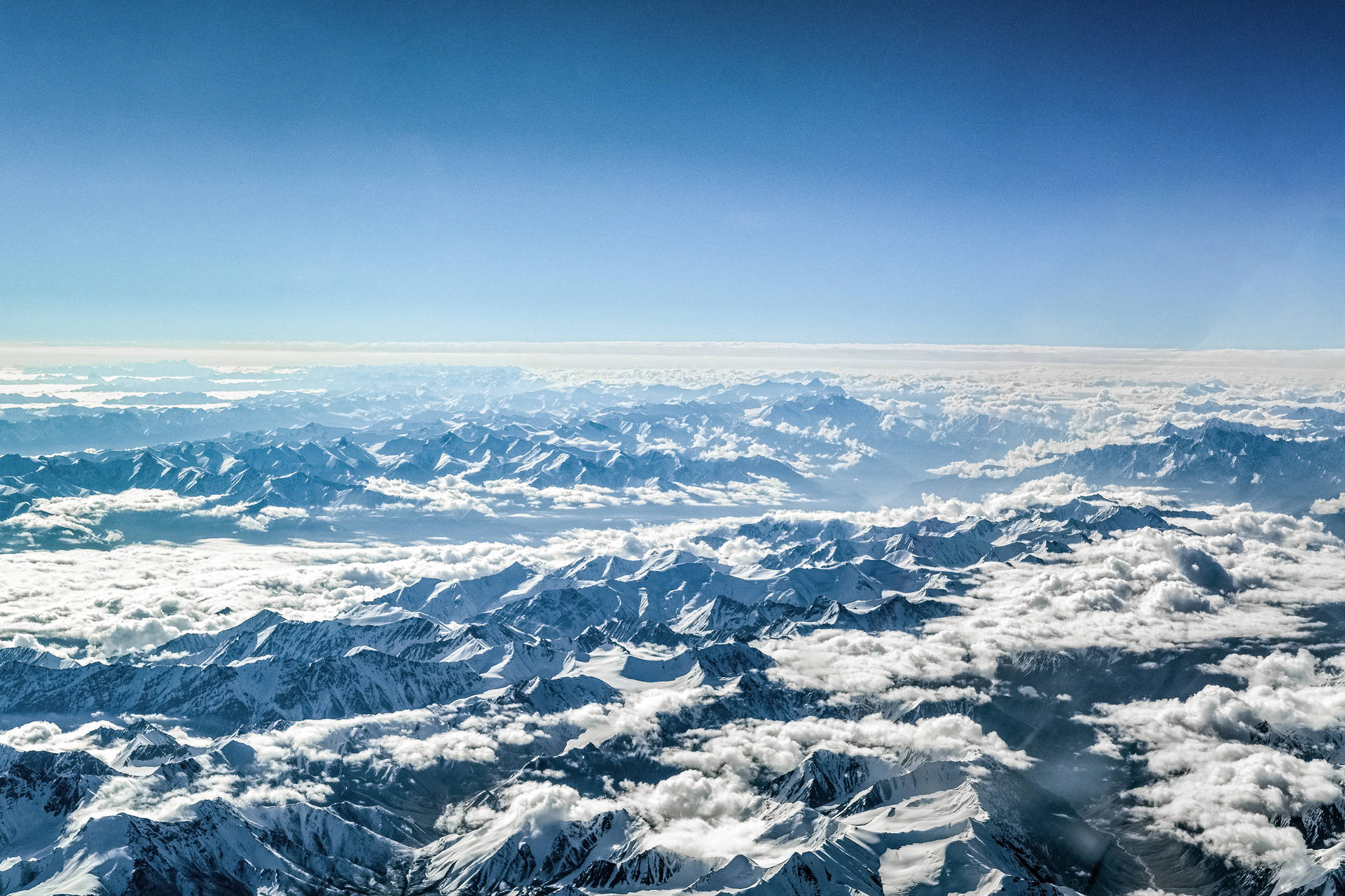 Cloudy Mountain Topography