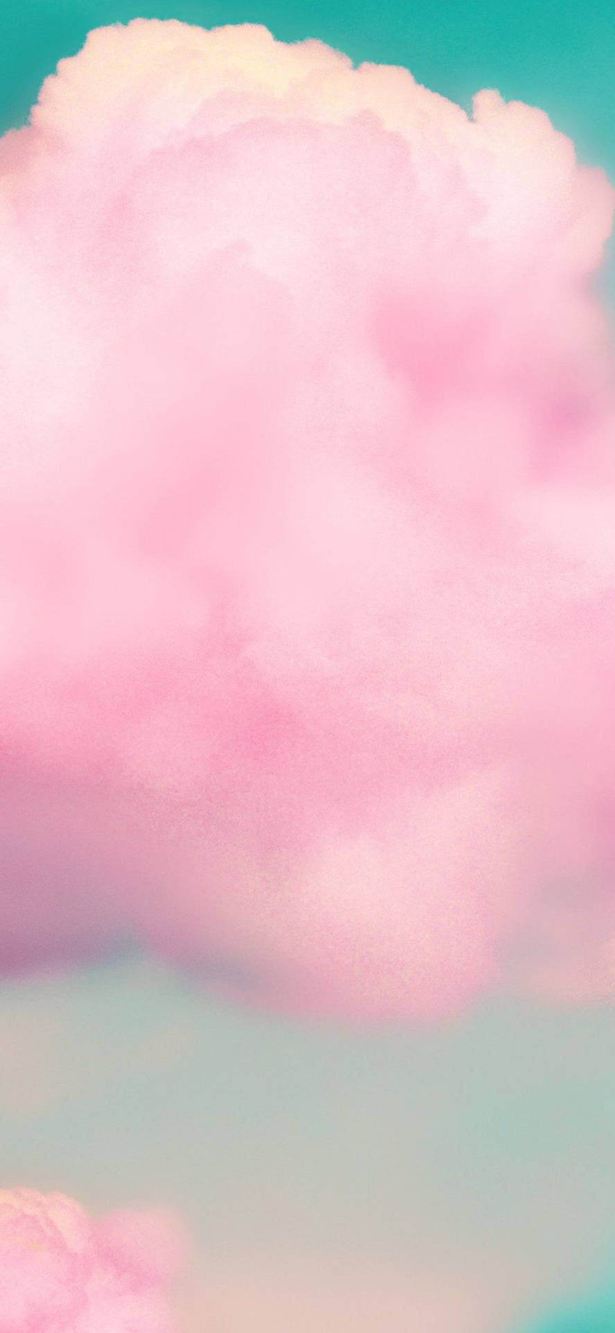 Cloudy Pink 3d Iphone Background