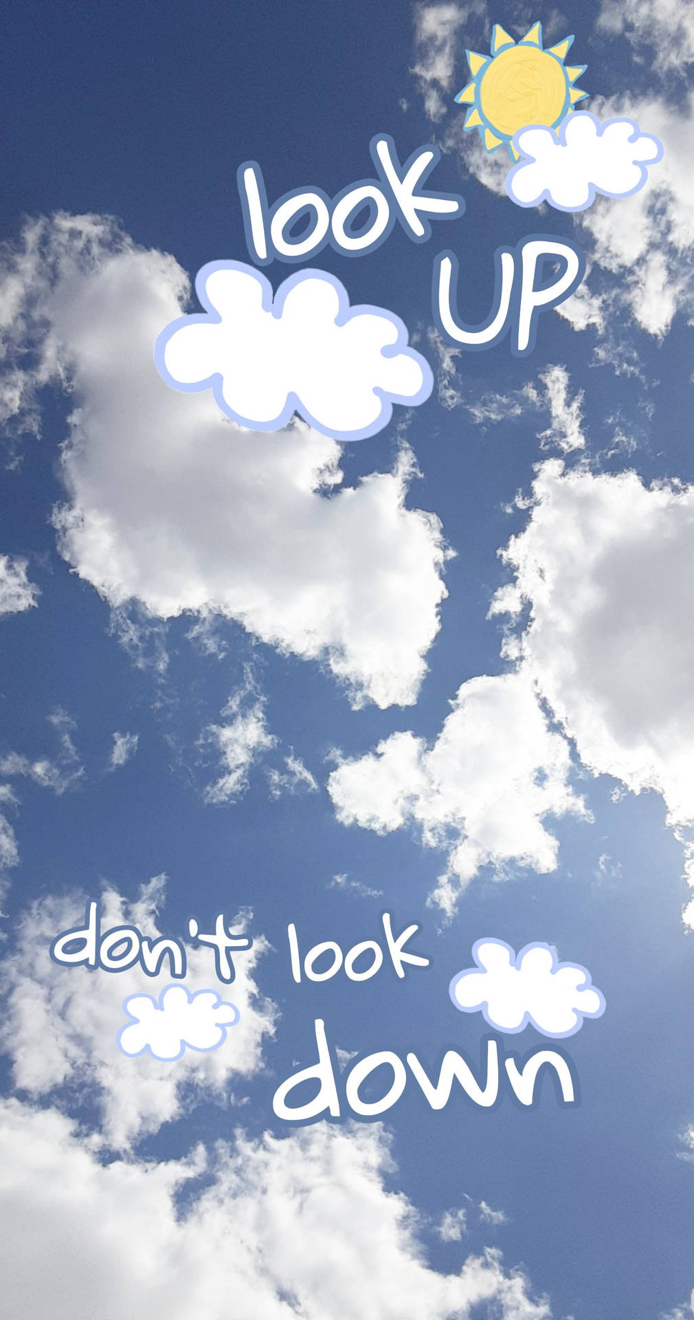 Cloudy Sky Affirmation Background