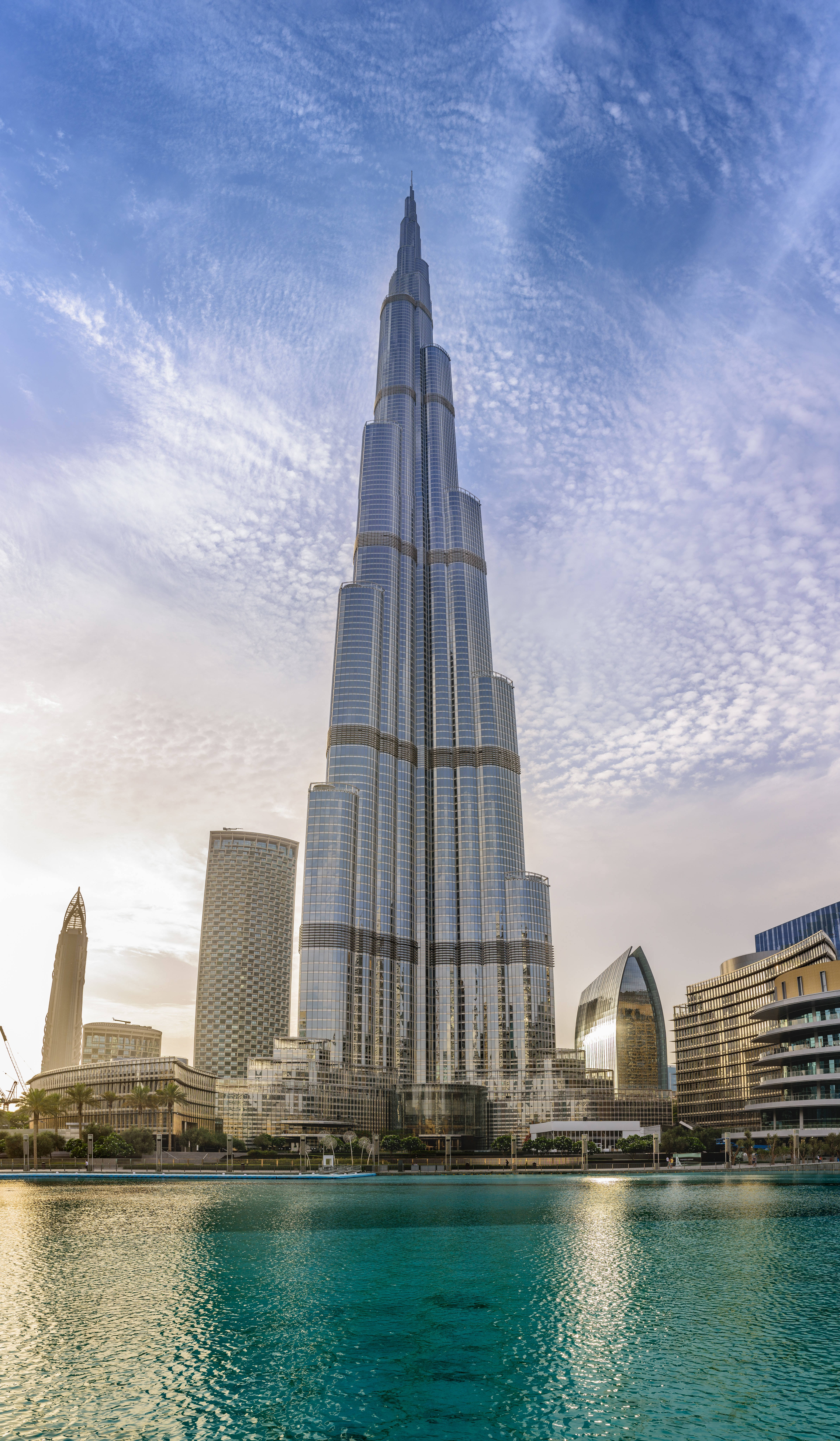 Cloudy Sky And Burj Khalifa Background