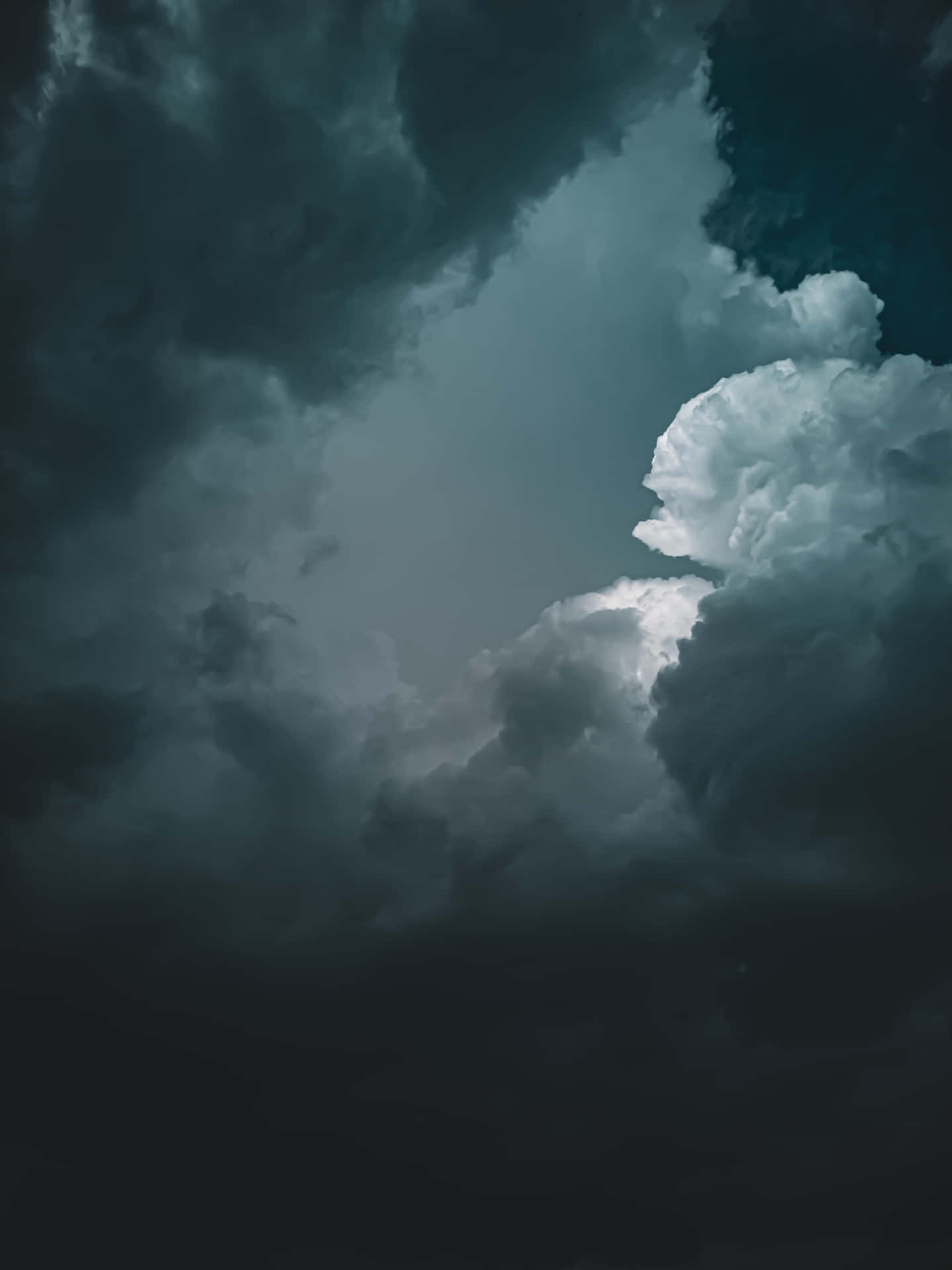 Cloudy Sky At Dusk Background