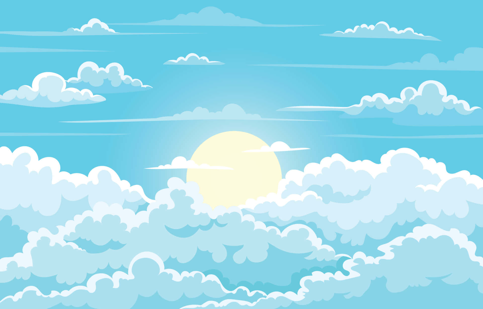Cloudy Sky Horizon Background
