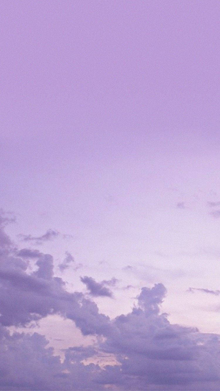 Cloudy Sky Pastel Purple Tumblr Background