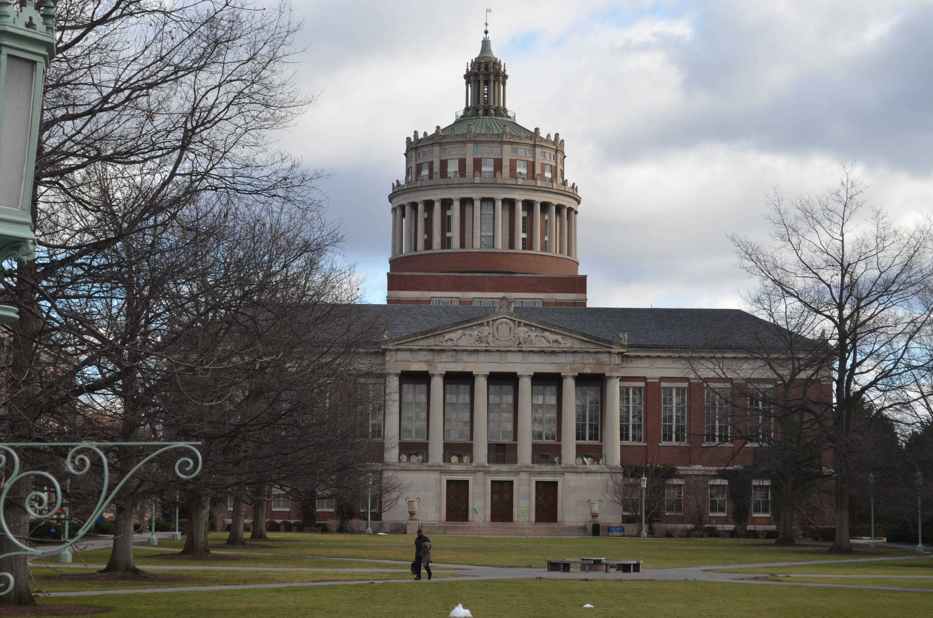 Cloudy University Of Rochester Library Background