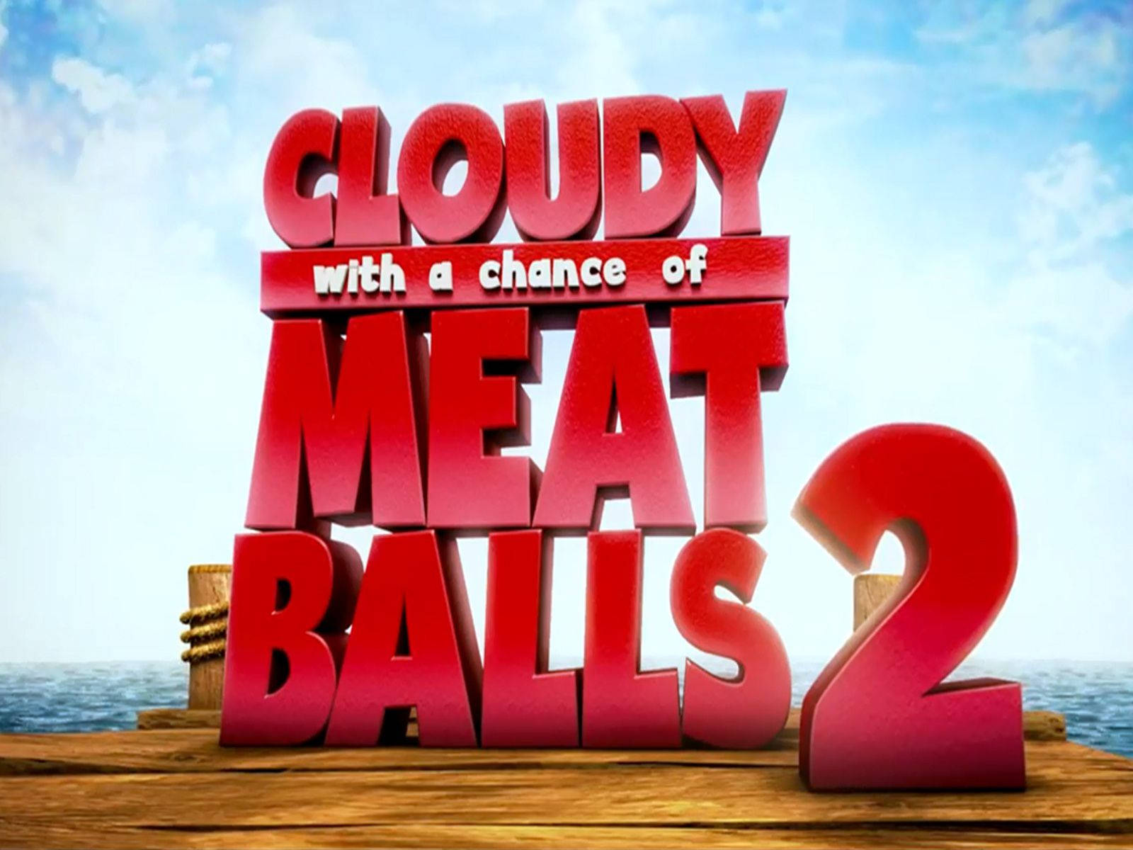 Cloudy With A Chance Of Meatballs 2 Film Poster Background