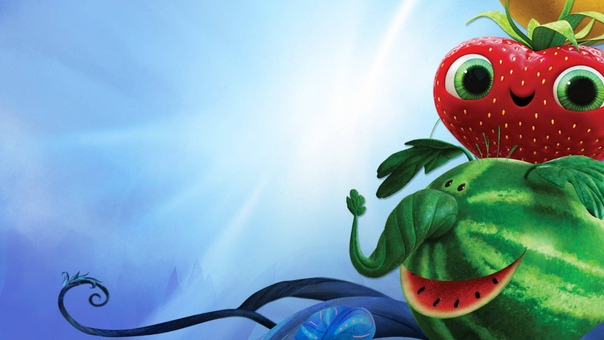 Cloudy With A Chance Of Meatballs 2 Watermelophant With Barry Background