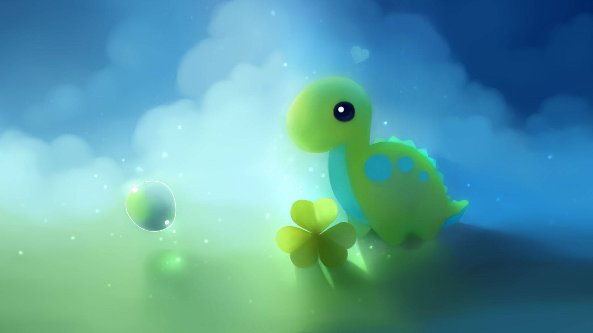 Clover Dinosaur Gaming Profile Background