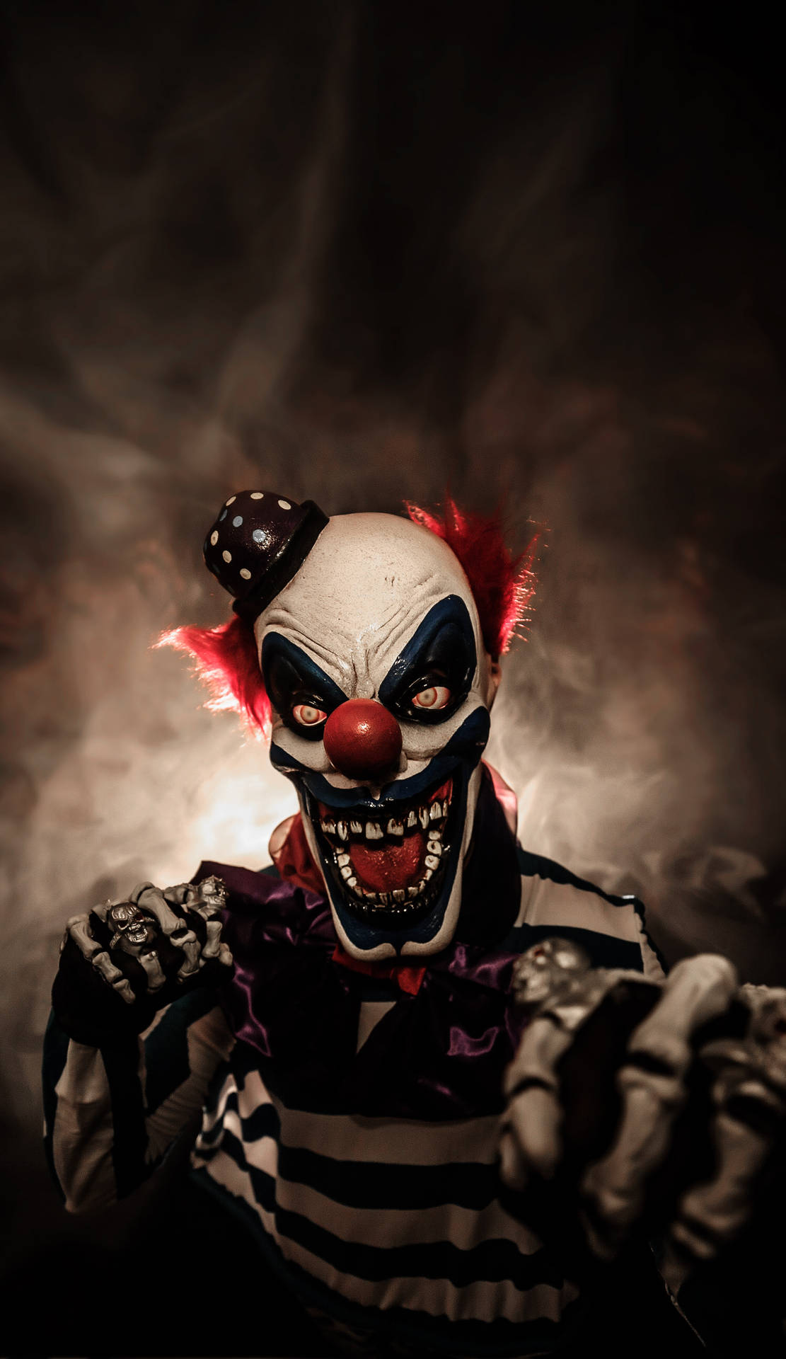 Clown With Black Hat Background