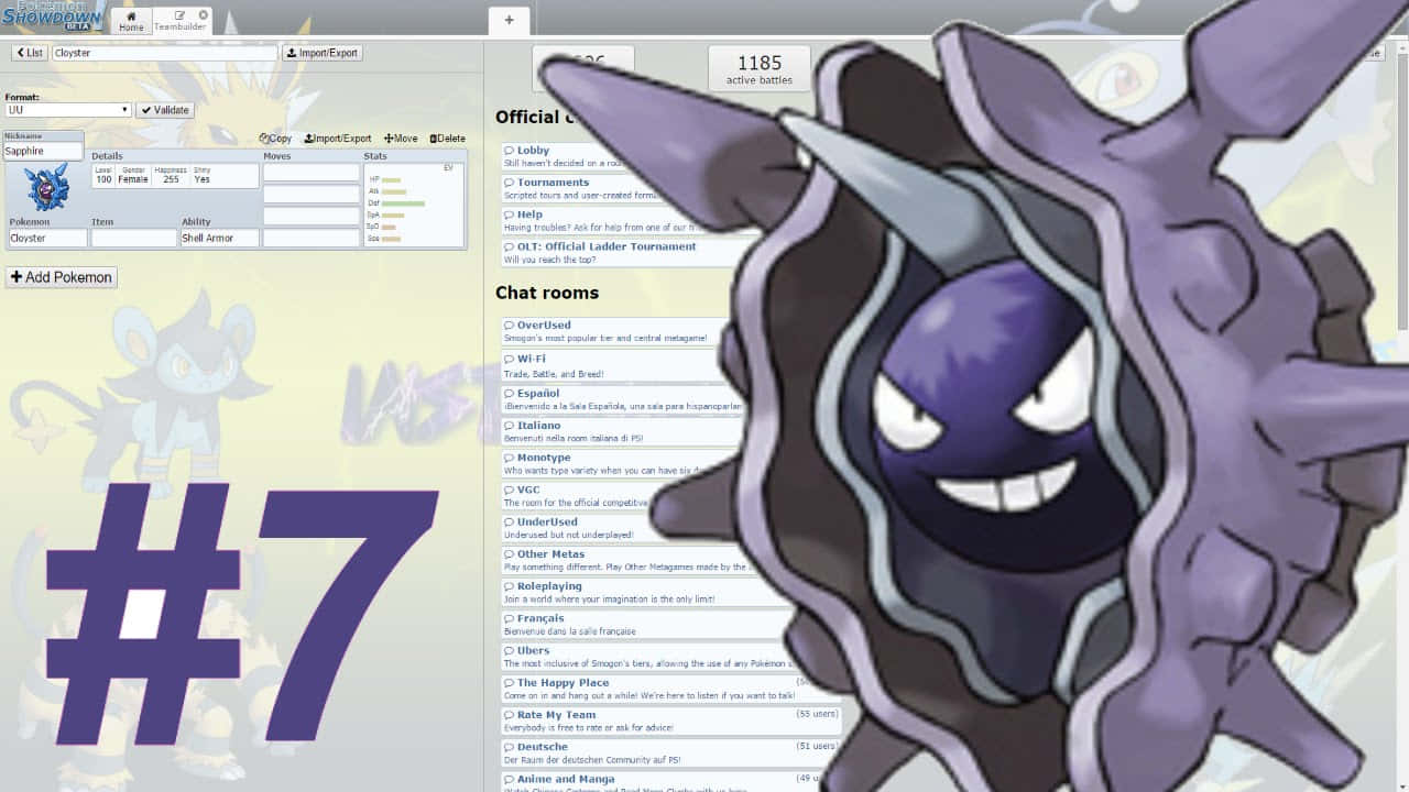 Cloyster #7 Background