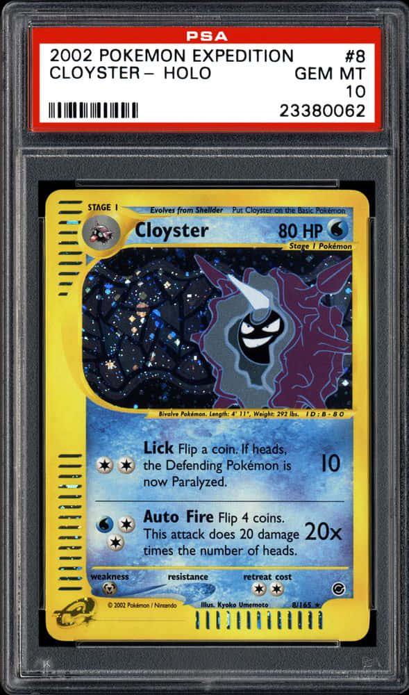 Cloyster Holo Card
