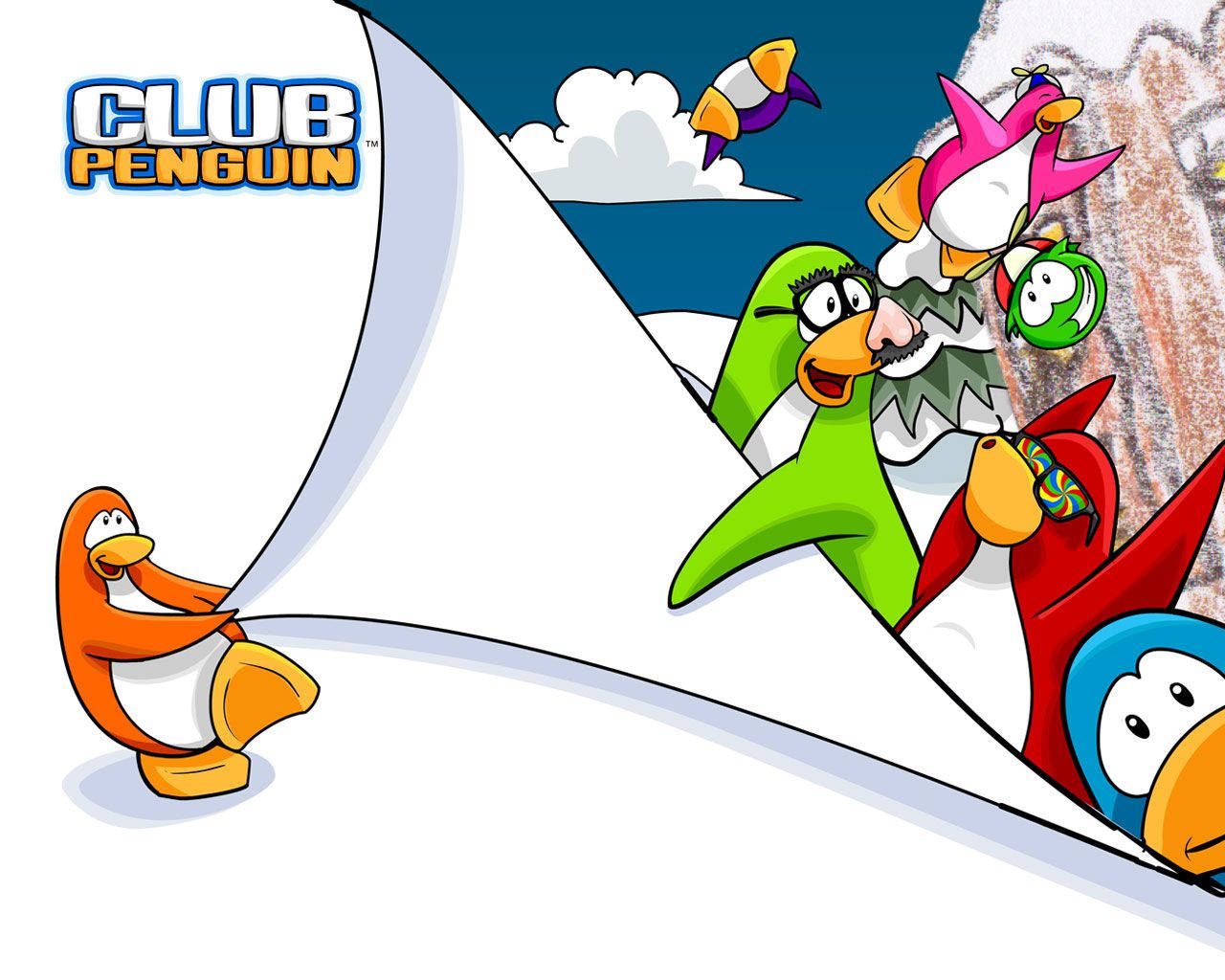Club Penguin Artwork Background