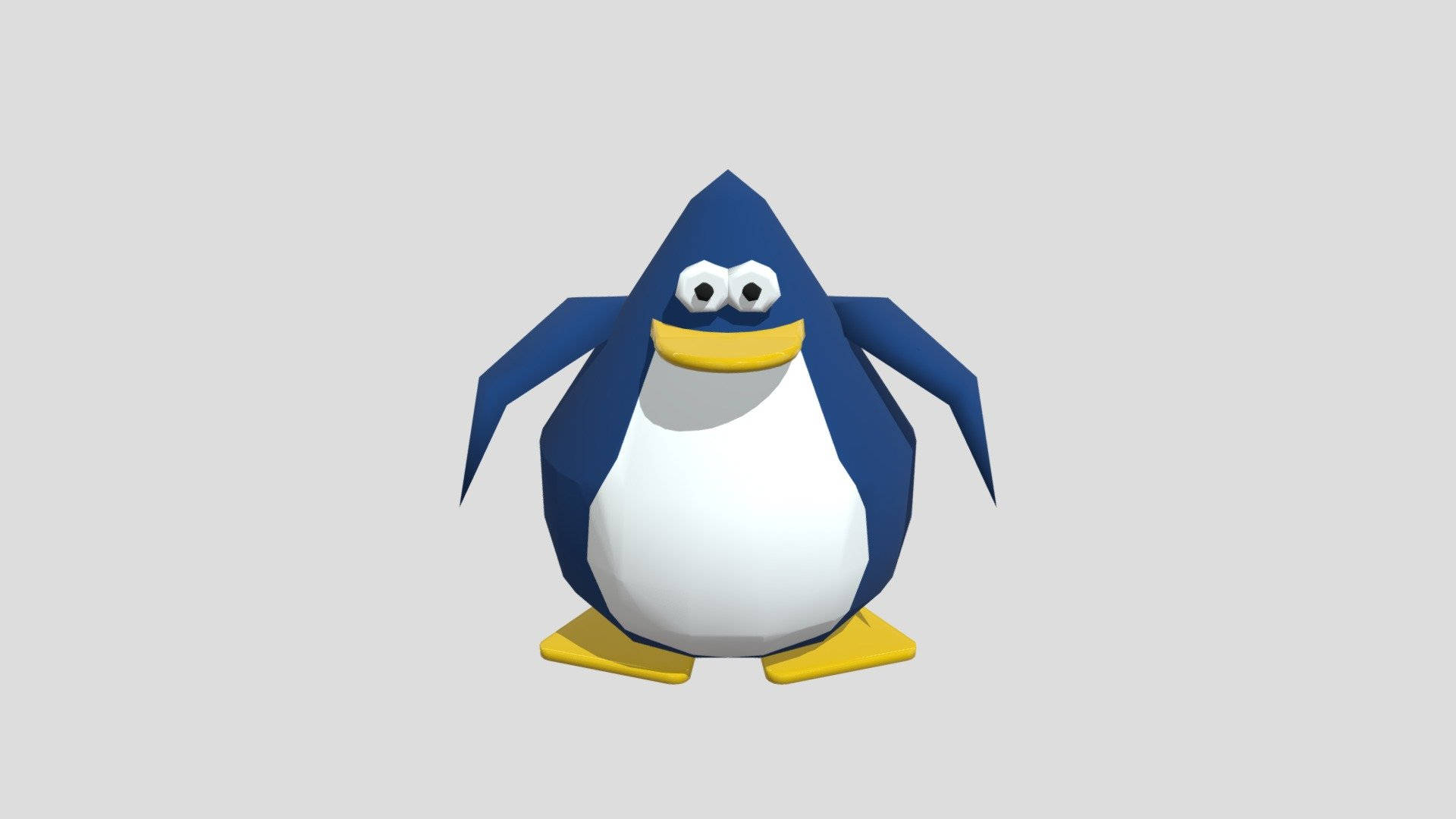 Club Penguin Goofy Face Background