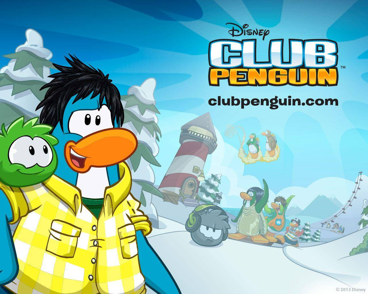 Club Penguin Winter Landscape Background