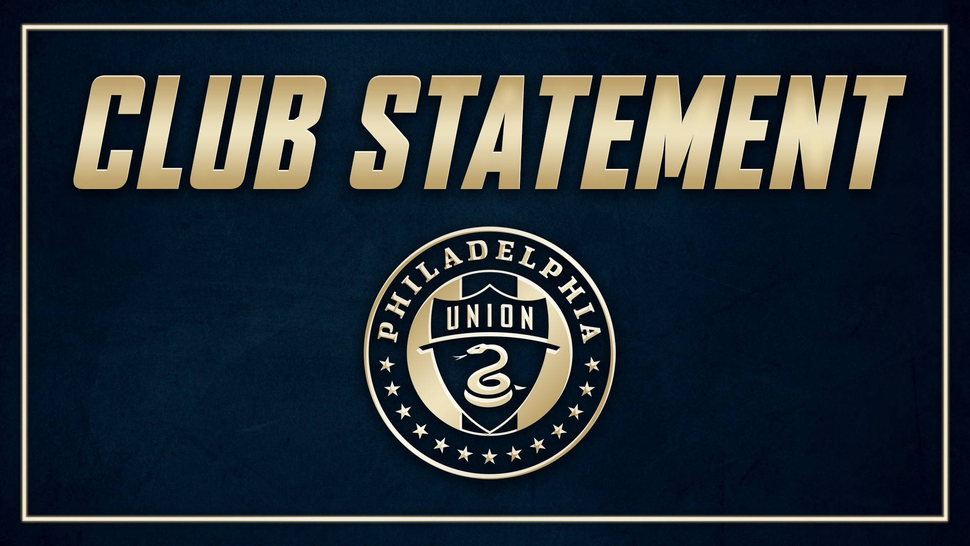 Club Statement Philadelphia Union