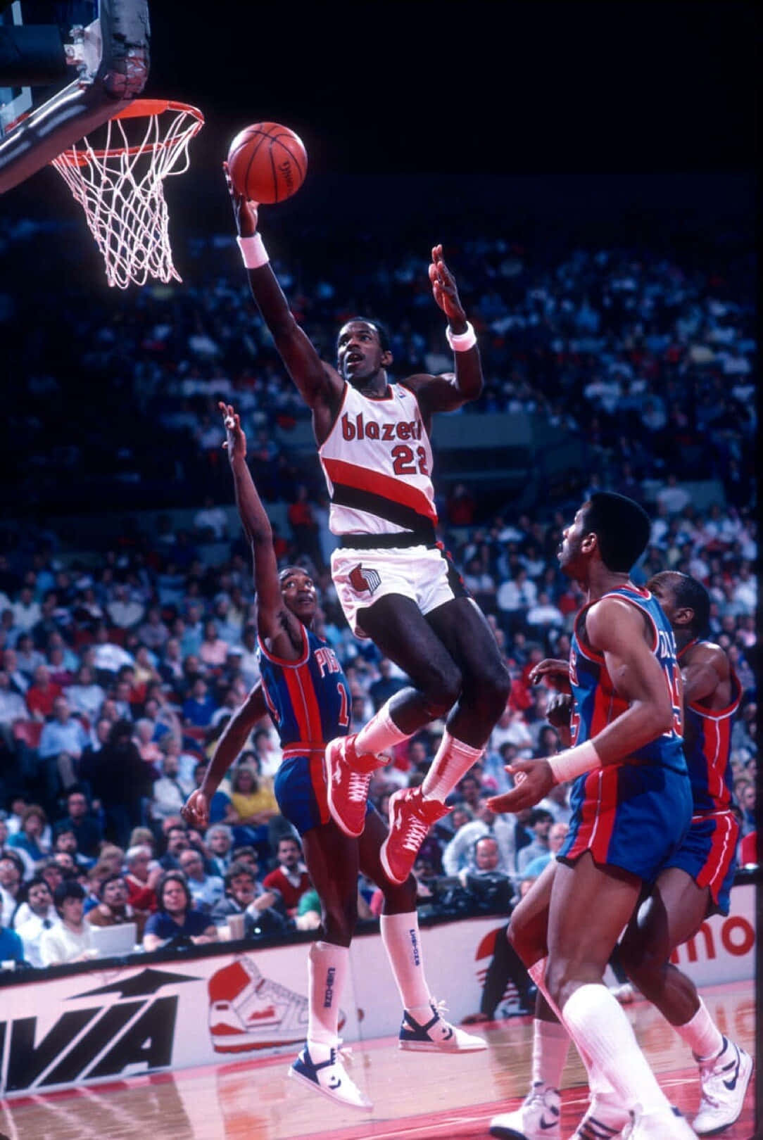 Clyde Drexler 1990 Nba Finals Trail Blazers Background