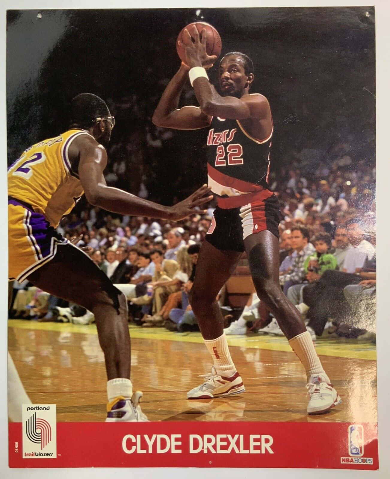 Clyde Drexler Blazers 22 Nba Game Photography Background