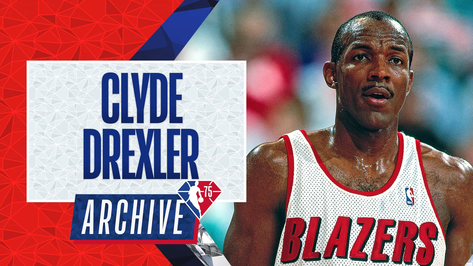 Clyde Drexler Blazers Forward Photography Background