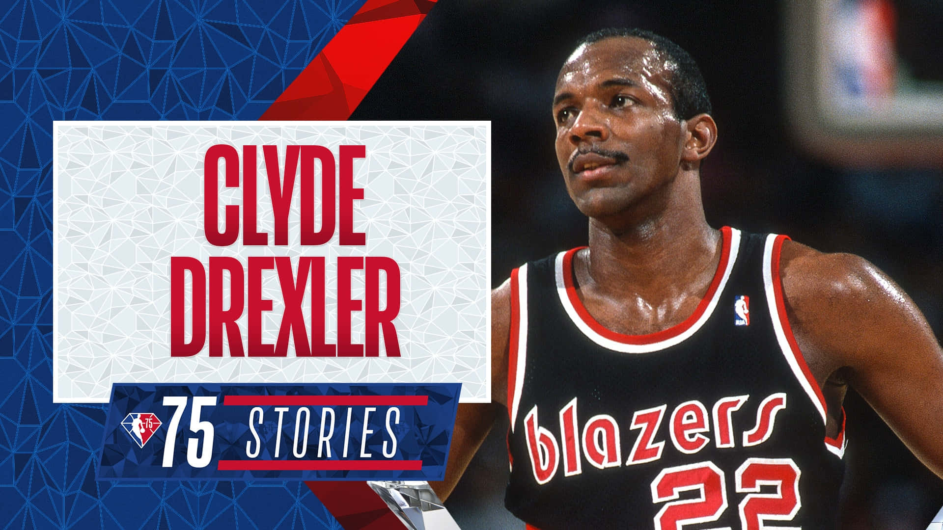 Clyde Drexler Blazers Nba Phtography Background