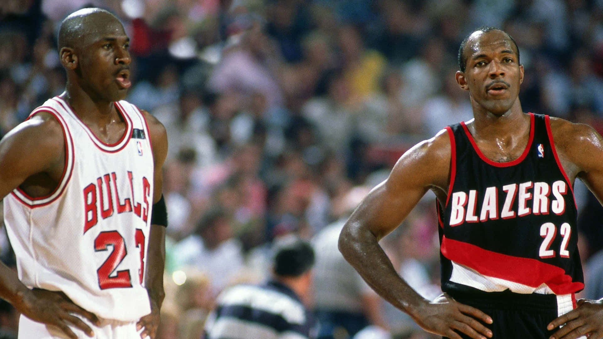 Clyde Drexler Michael Jordan Photography Background