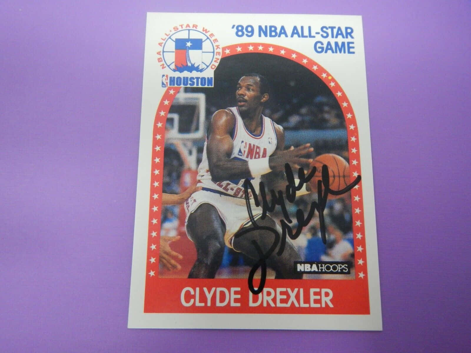 Clyde Drexler Trail Blazer 89 All Star Game Background