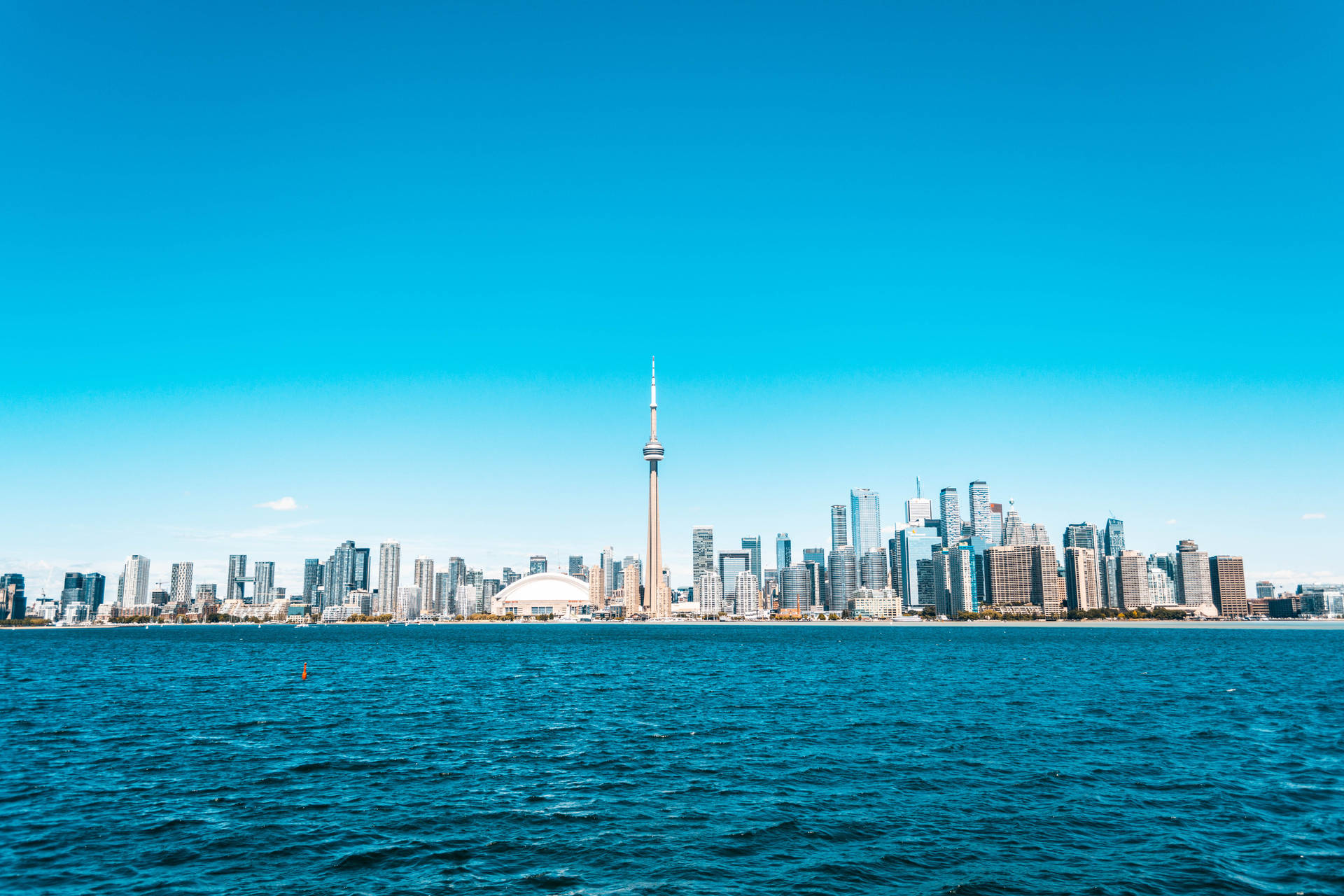 Cn Tower Daytime Skyline View