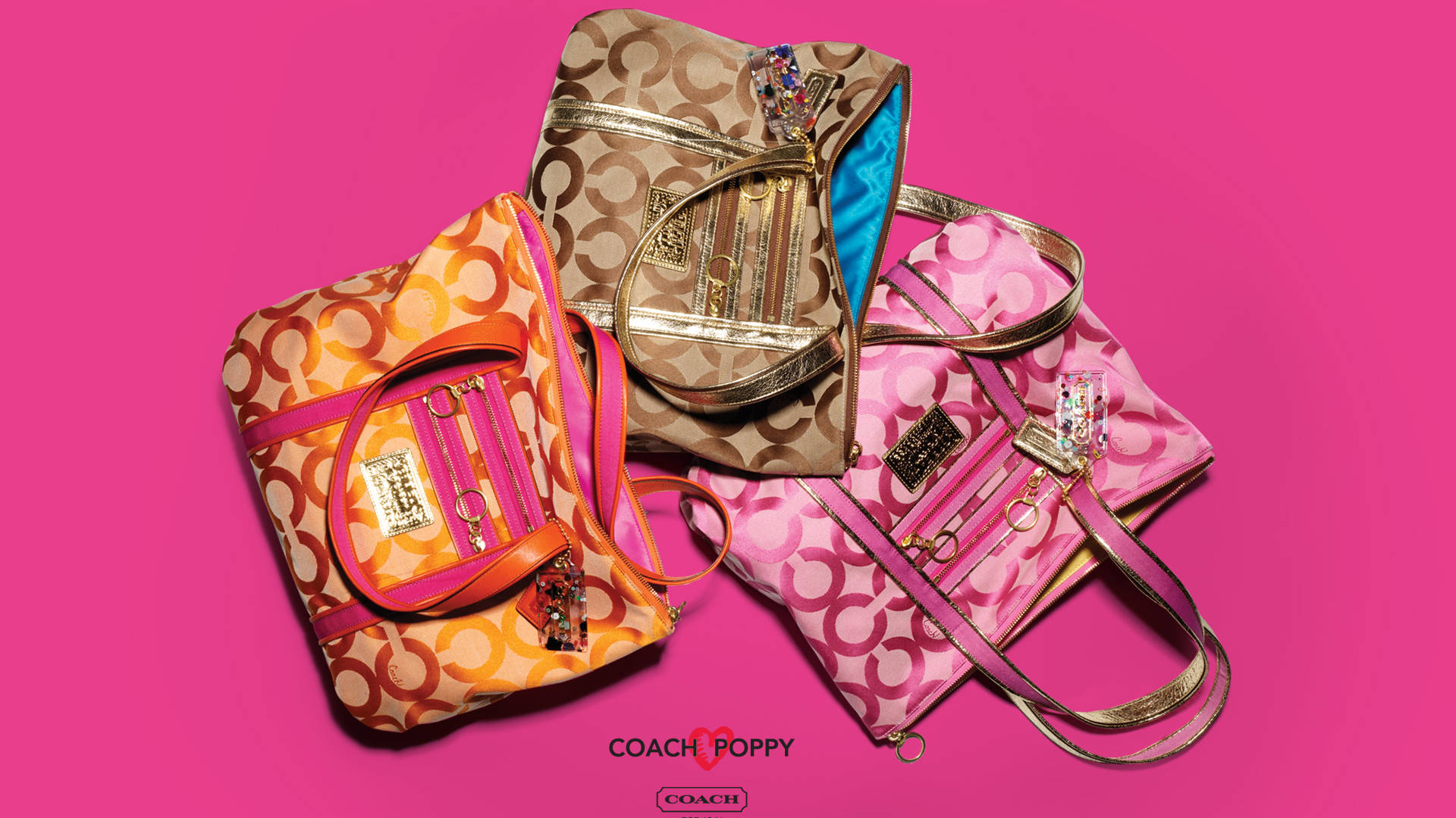 Coach Bags On Pink