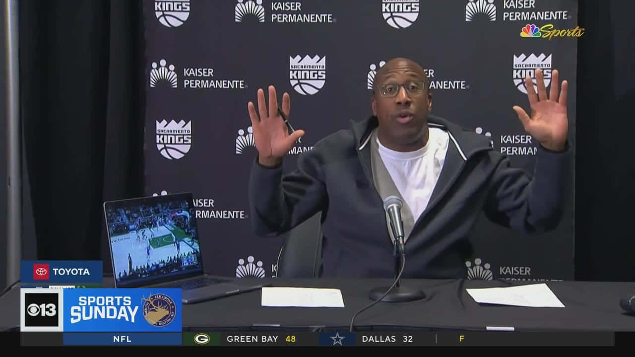 Coach Press Conference Gesture Background