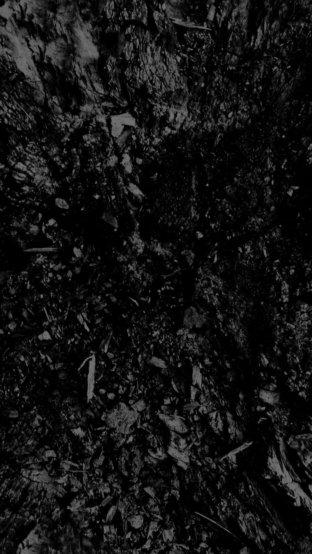 Coal Black And White Abstract