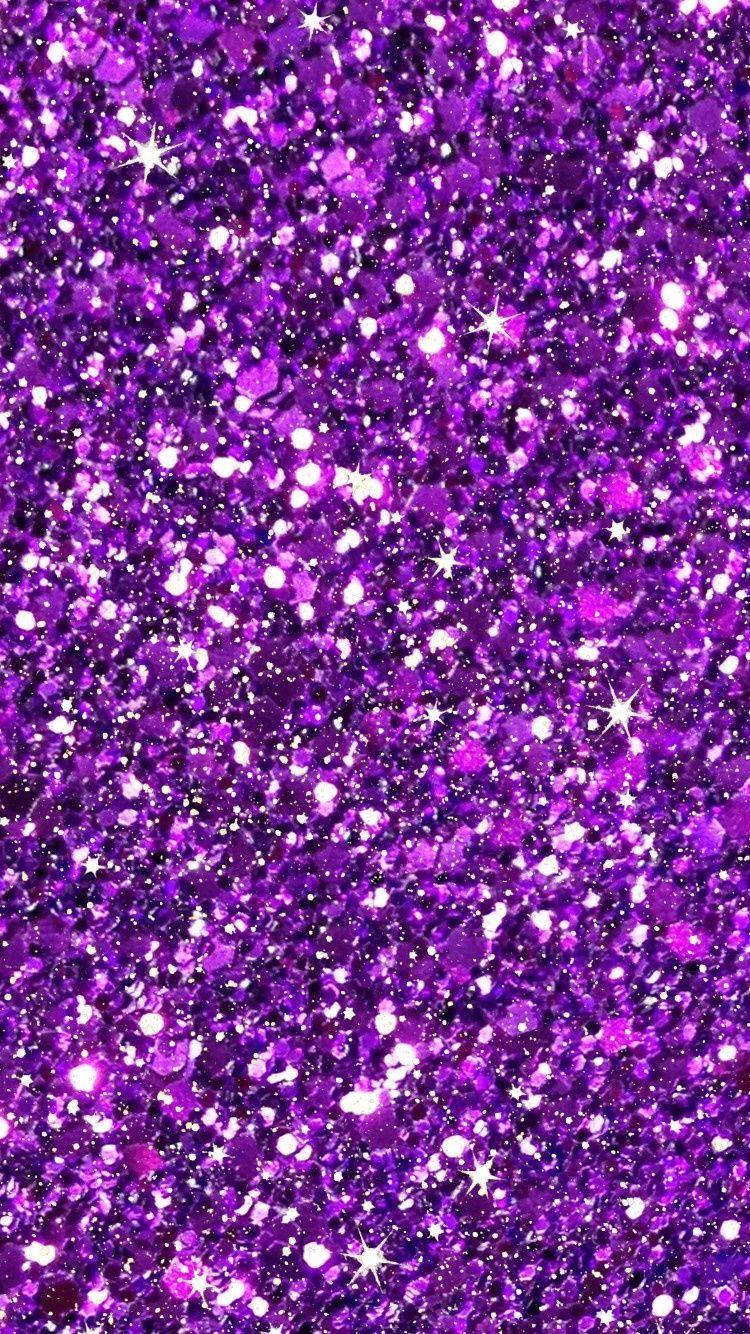 Coarse Purple Glitter Sparkle Iphone